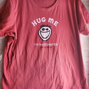Life is good vaccinated tee
